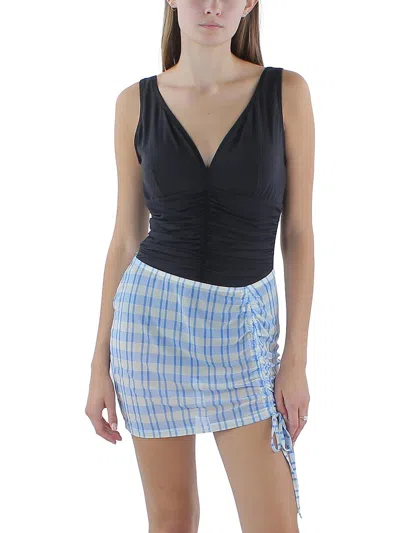 Cotton On Womens Summer Plaid Cover-up In Multi