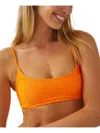 COTTON ON WOMENS TEXTURED REMOVABLE PADDING BIKINI SWIM TOP