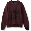 Cotton On Y2k Box Fit Crew Knit In Burgundy