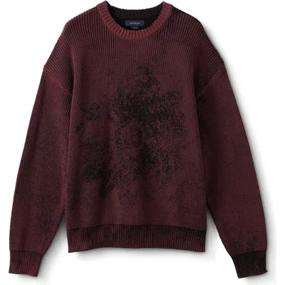 Cotton On Y2k Box Fit Crew Knit In Burgundy