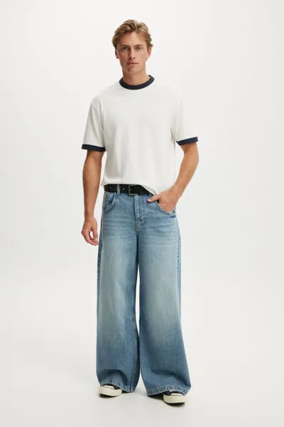 Cotton On Y2k Super Baggy Jean In Solace Blue