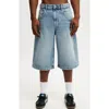 Cotton On Y2k Super Wide Jort In Blue