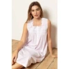 COTTON REAL COTTON REAL HELIA SLEEVELESS NIGHTDRESS IN PINK