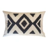 Cotton Tree Punch Needle Pillow In Black