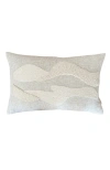 Cotton Tree Punch Needle Pillow- Landscapes Pattern In Natural/charcoal - Pattern 3