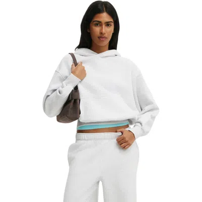 Cotton:on Boxy Fleece Hoodie In Gray