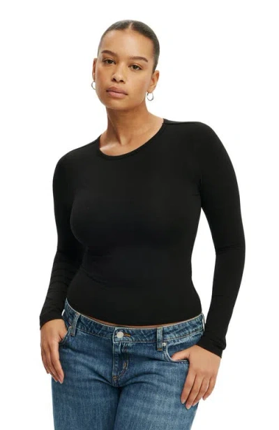Cotton:on Everyday Smooth Long Sleeve In Black