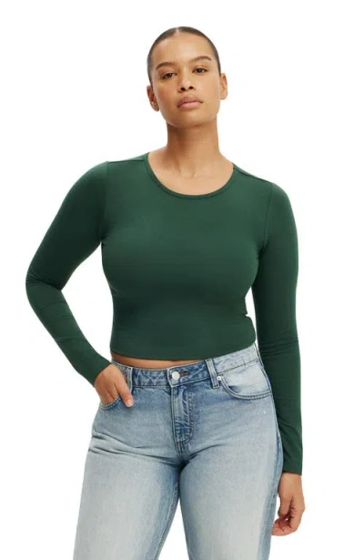 Cotton:on Everyday Smooth Long Sleeve In Green