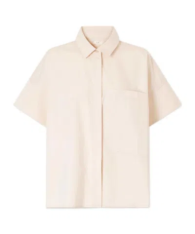Co Tton-poplin Shirt In Pink