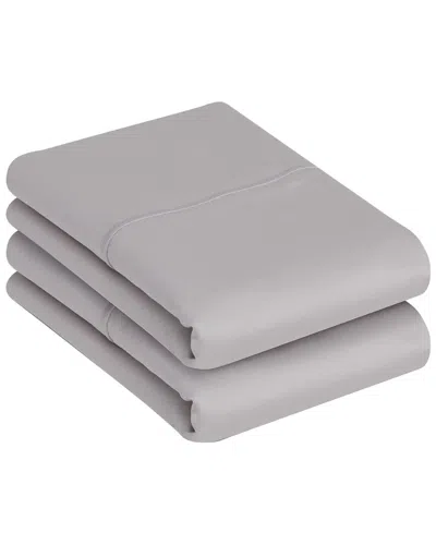 Cottonworks Pima Cotton Exclusive 1000 Thread Count Pillowcases In Silver