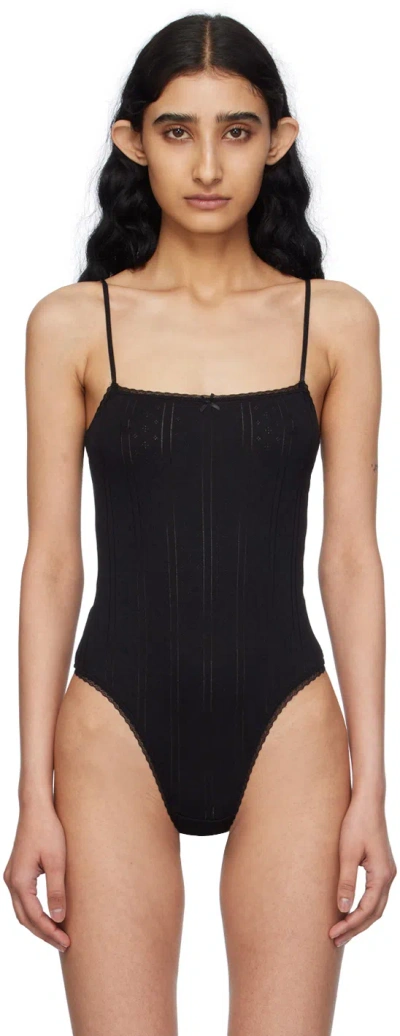 Cou Cou Black 'the Bodysuit' Bodysuit