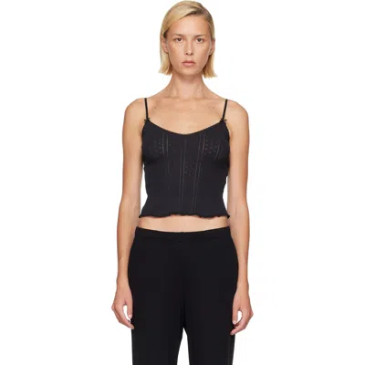 Cou Cou Black 'the Long Cami' Camisole