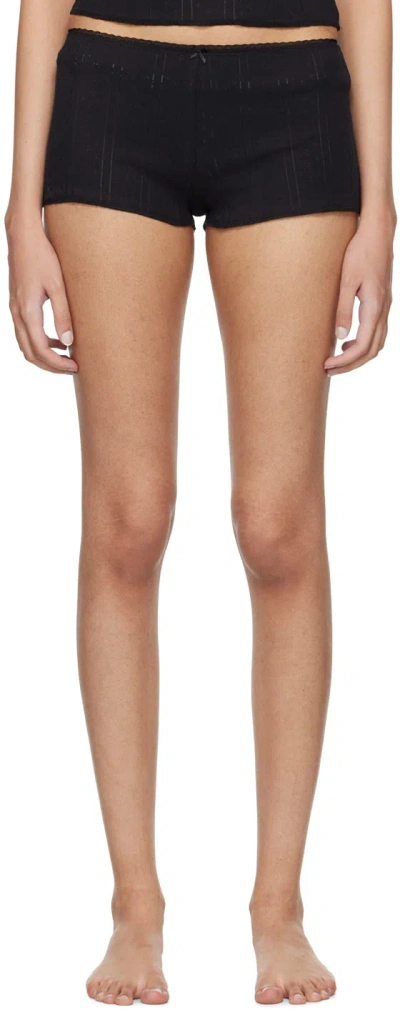 Cou Cou Black 'the Teeny Tiny' Shorts