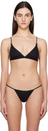 Cou Cou Black 'the Triangle' Bra In 002 Black