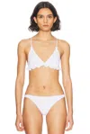 Cou Cou Intimates For Fwrd The Butterfly Bralette In White