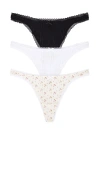 Cou Cou Intimates The 3 Pack Thong In Multi