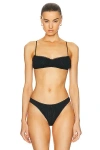 Cou Cou Intimates The Balconette Bra In Black