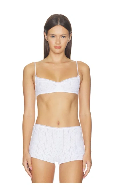Cou Cou Intimates The Balconette Bra In White