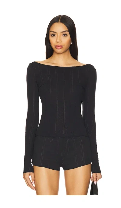 Cou Cou Intimates The Bateau Top In Black