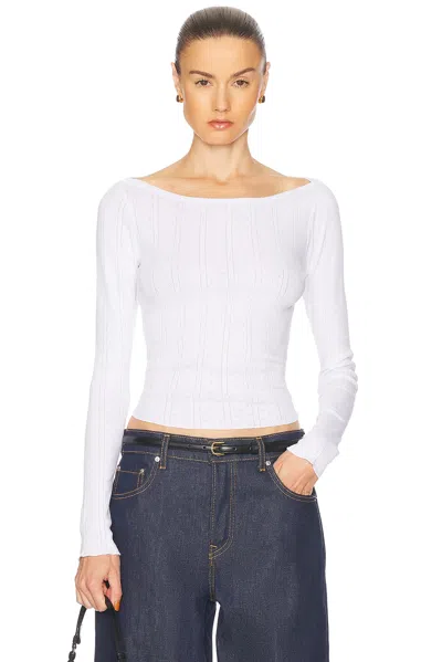Cou Cou Intimates The Bateau Top In White
