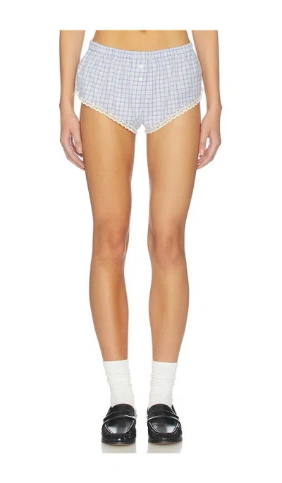 Cou Cou Intimates The Boxette In Blue Check