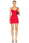 Cou Cou Intimates Womens  Slim-fit Organic-cotton Pyjama Slip In Cherry Red