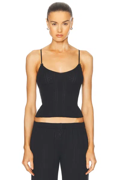 Cou Cou Intimates The Long Cami Top In Black