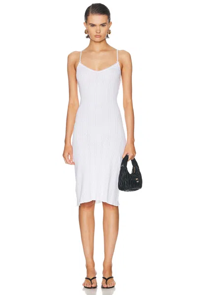 Cou Cou Intimates The Midi Slip Dress In White
