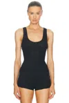 Cou Cou Intimates The Scoop Tank Top In Black