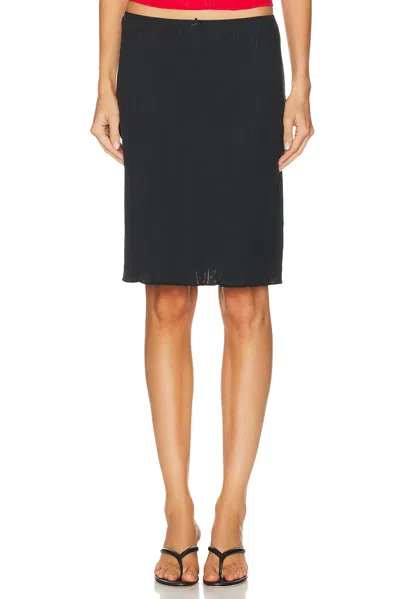 Cou Cou Intimates The Slip Skirt In Black