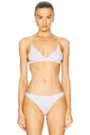 Cou Cou Intimates The Triangle Bralette In White