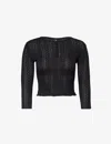 Cou Cou Intimates Womens 2black Baby Slim-fit Organic-cotton Pyjama Top In Black