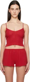 Cou Cou Red 'the Cami' Camisole In Red