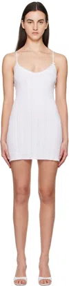 Cou Cou White 'the Cami Slip' Minidress In 001 White