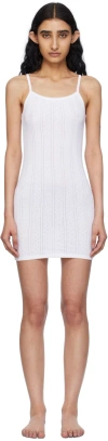 Cou Cou White 'the Picot' Minidress In White