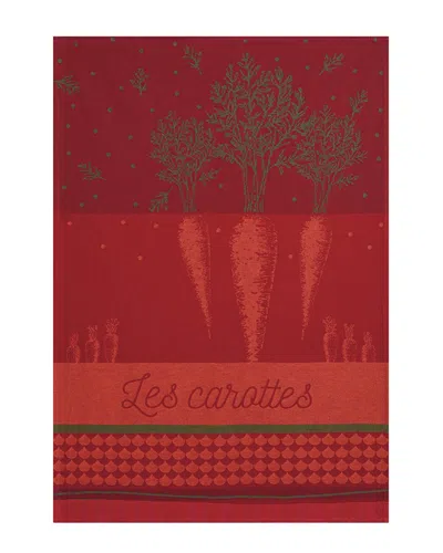 Coucke Carrots Tea Towels (set Of 2) In Red