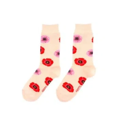 Coucou Suzette Coquelicots Socks In Pink