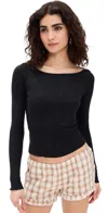 Coucou The Bateau Tee Black In Black