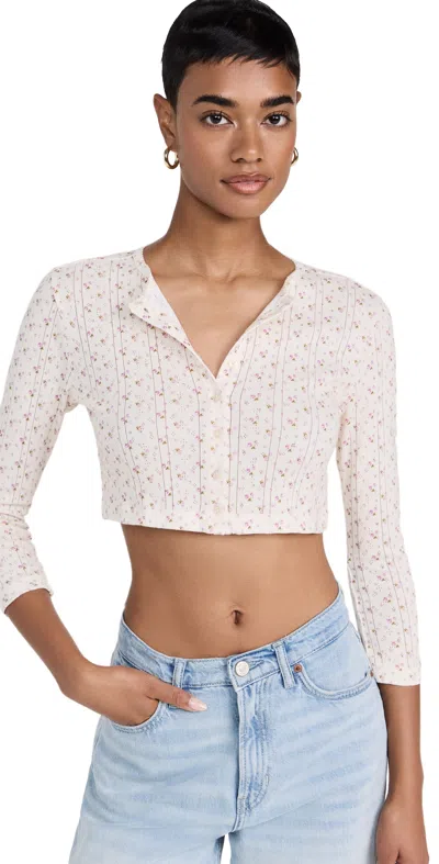 Coucou The Cropped Cardi English Rose