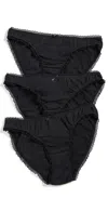 Coucou The Low Rise: 3 Pack Black In Black
