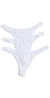Coucou The Thong: 3 Pack White In White