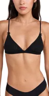 Coucou The Triangle Bralette Black In Black