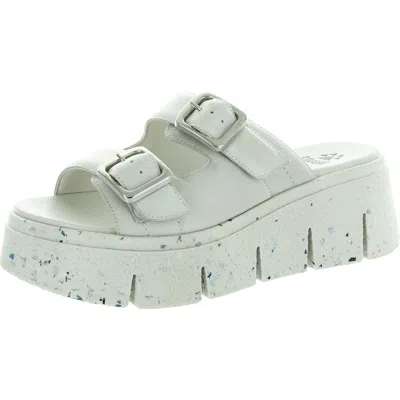Cougar Astrid Womens Buckle Leather Platform Sandals In Multi