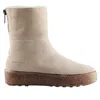 Cougar Button Waterproof Bootie In Mushroom Suede In Multi