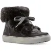 Cougar Dasha Womens Suede Lace Up Booties In Black
