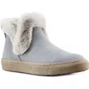Cougar Duffy Faux Fur Trim Waterproof Bootie In Ash Blue