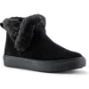 Cougar Duffy Womens Faux Leather Faux Fur Trim Ankle Boots In Black