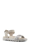 Cougar Nolo Sandal In Metallic Silver/taupe