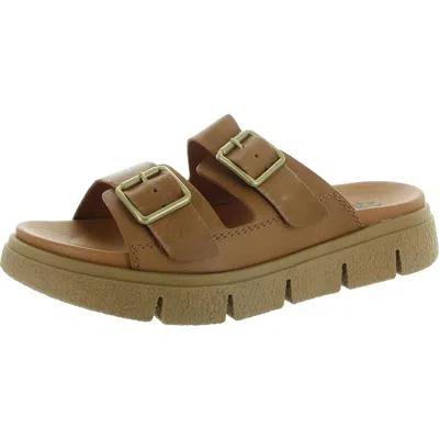 Cougar Piera Womens Buckle Leather Slide Sandals In Multi