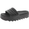 Cougar Pool Party Womens Two Tone Open Toe Pool Slides In Black